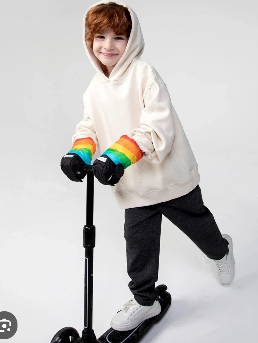 Kids Warmmuffs Rainbow Mitten Covers - Rainbow
